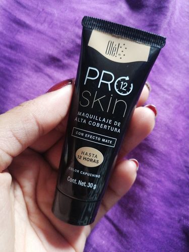 Customer photo review of Maquillaje Líquido Alta Cobertura Olé!, 30 gr