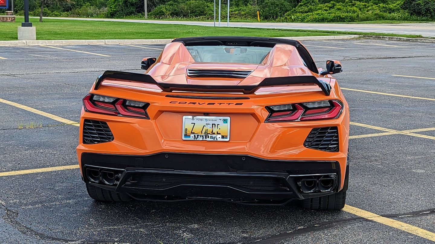 Customer photo review of Chevrolet Corvette C8 Z51 Wickerbill Rear Trunk Spoiler