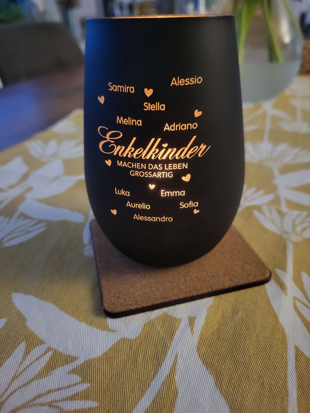 Customer photo review of Meine Enkelkinder - Großeltern-Windlicht