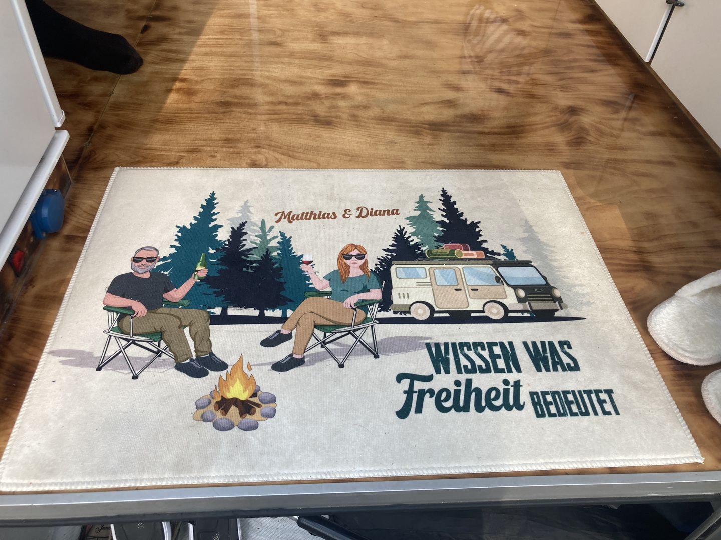 Customer photo review of Camping Family - Familien-Fußmatte