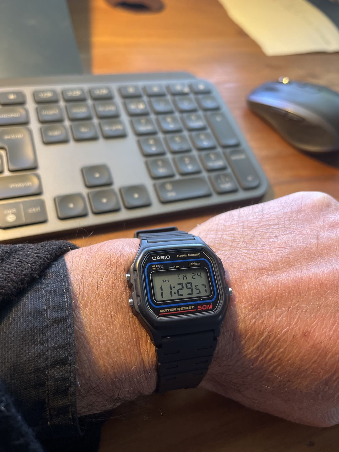 Customer photo review of Reloj Casio Vintage W-59-1VQD Azul/Negro