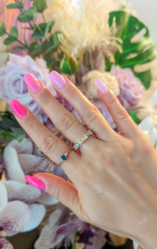 Customer photo review of “evil eye ring” Sterling silver