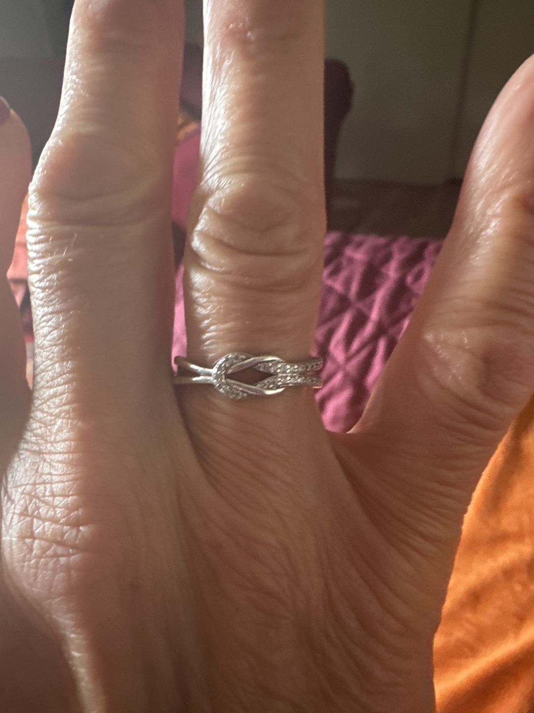 Customer photo review of To My Love | Infinity Love Knot | S925 Promise Ring