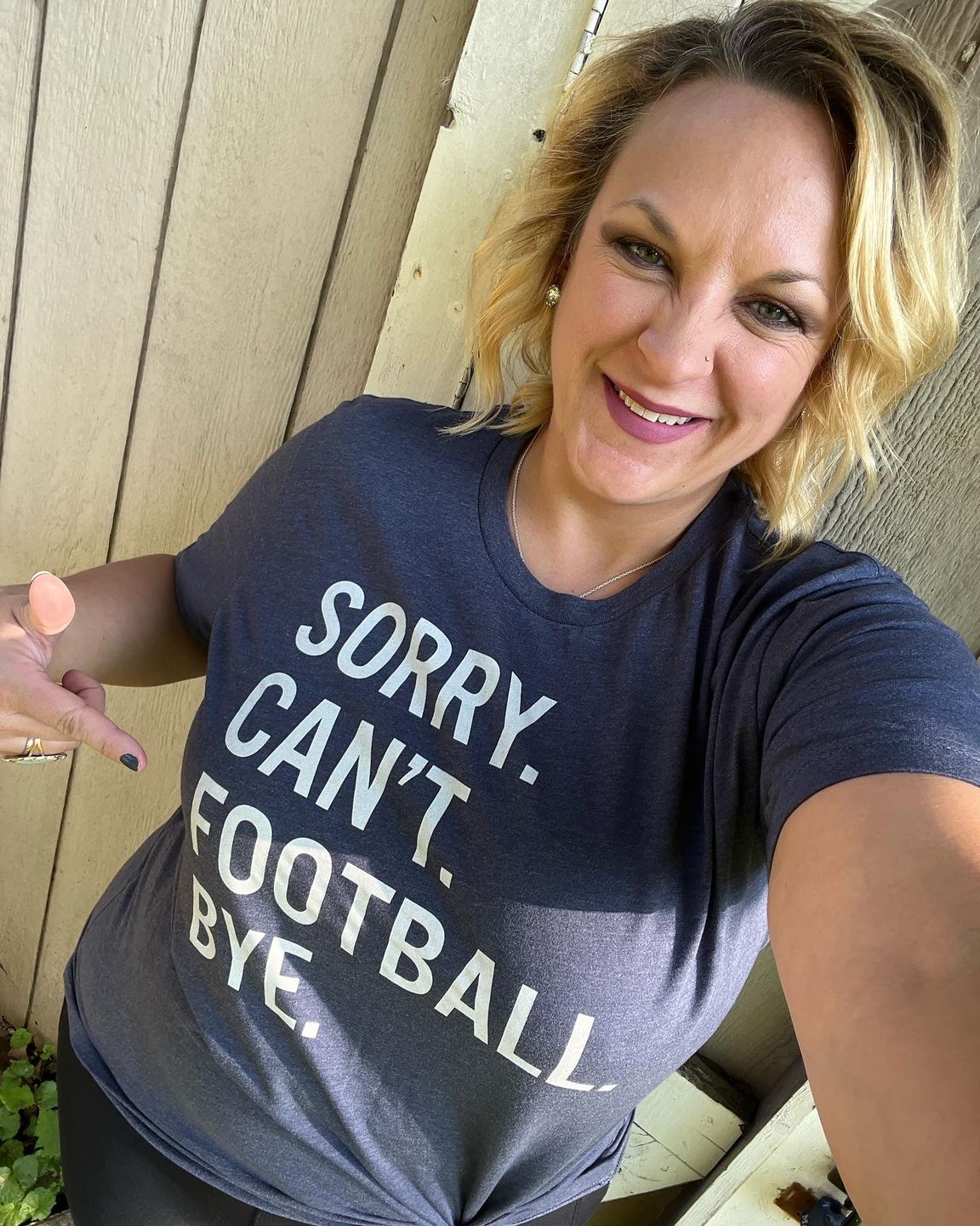 Customer photo review of Sorry Can't Football Bye