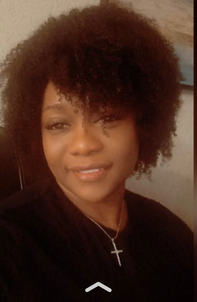 Customer photo review of Mary Afro Kinky Curly Human Hair Headband Wig