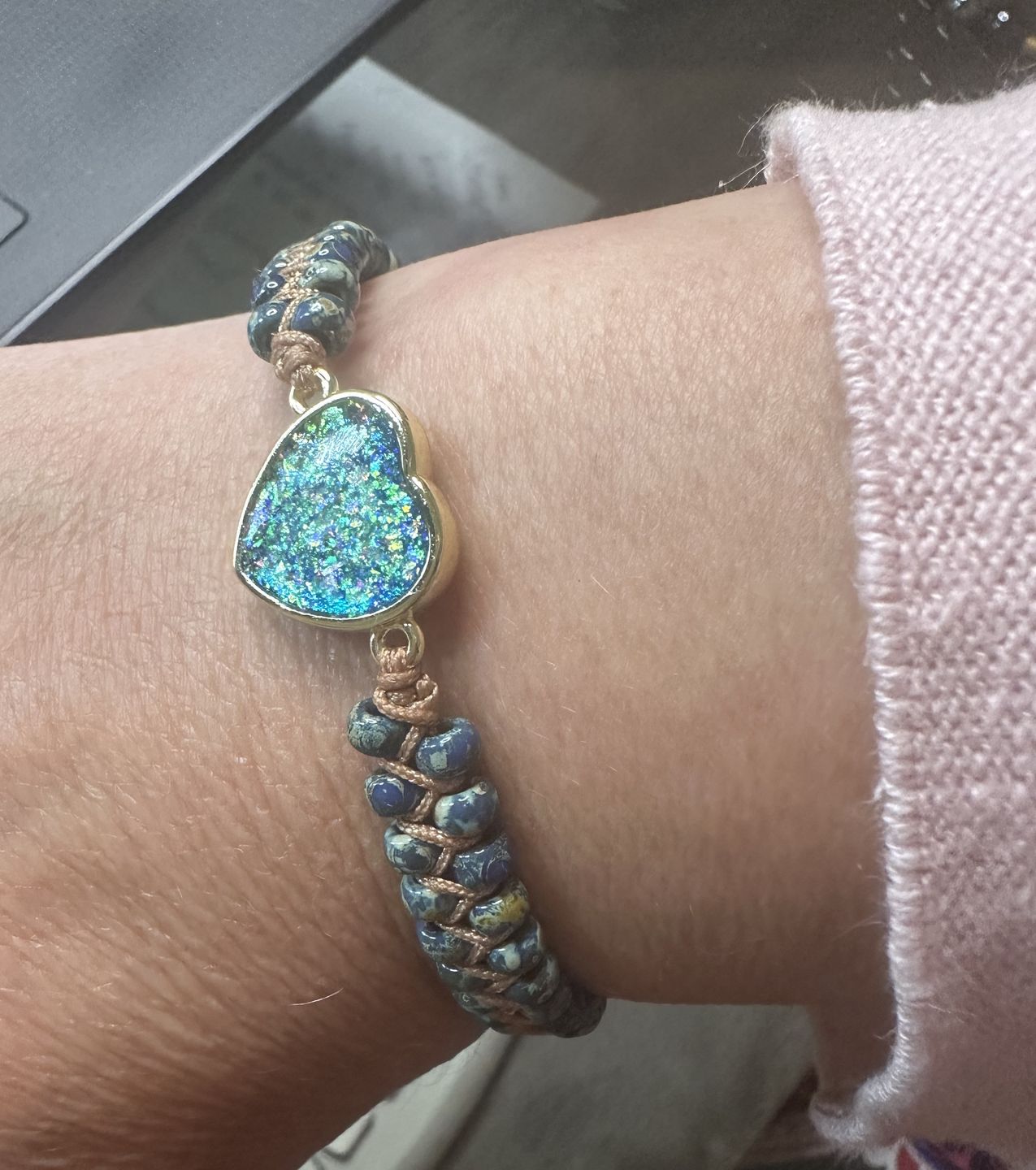 Customer photo review of Healing Heart Opal Bracelet