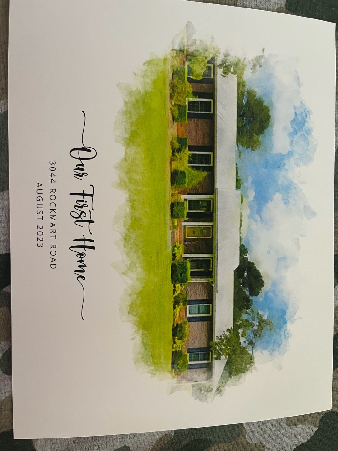 Customer photo review of Custom House Portrait
