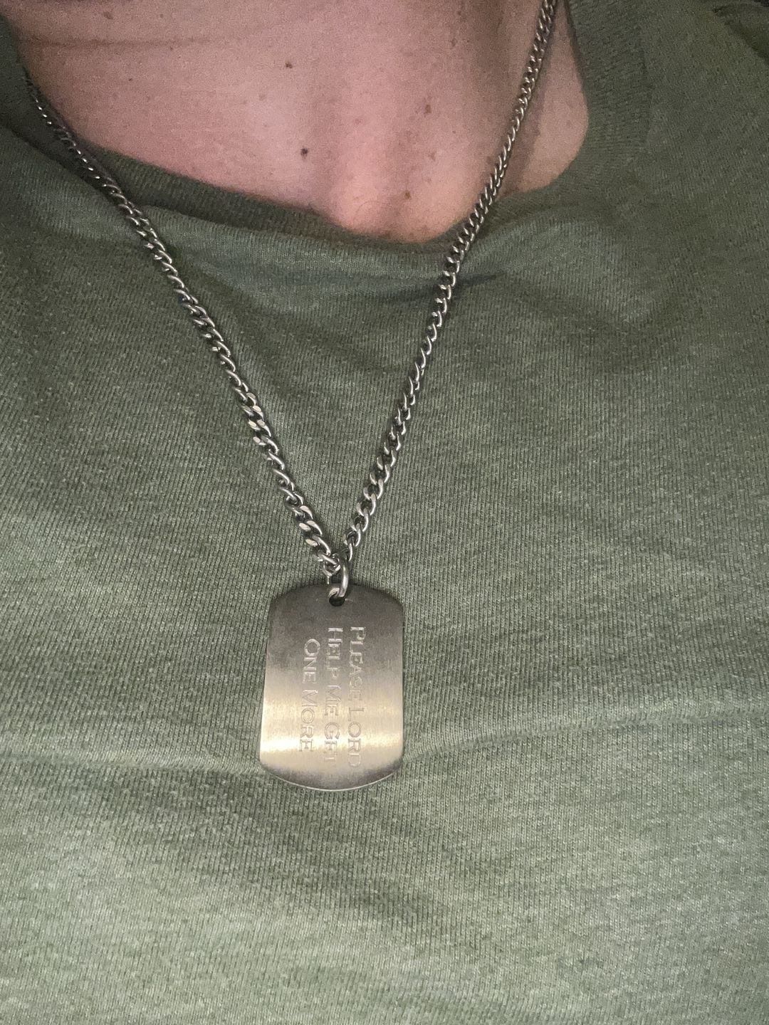 Customer photo review of Matte Dog Tag