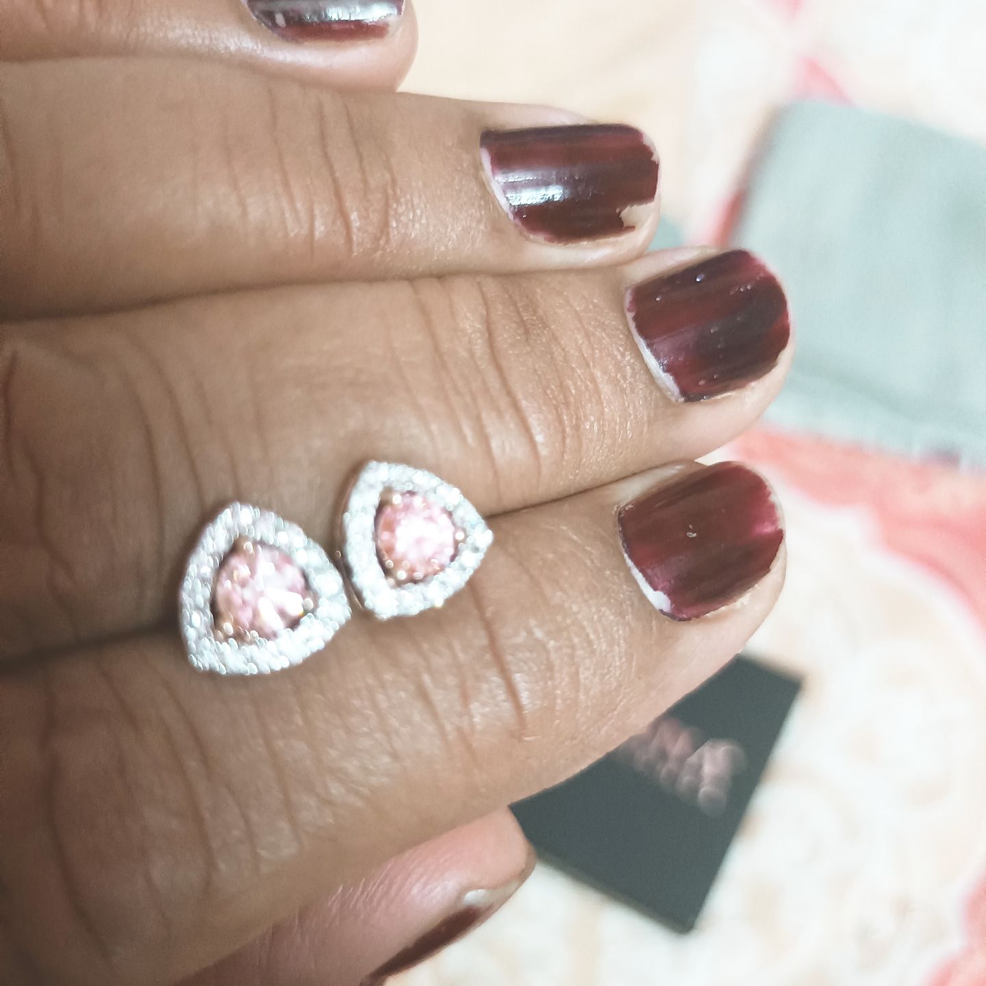 Customer photo review of Zylora Moissanite Earring