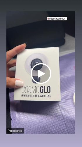 Customer video review of CosmoGlo Mini Ring Light Macro Lens