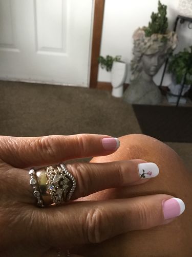 Customer photo review of Woven Wishbone Curved Band in Sterling Silver