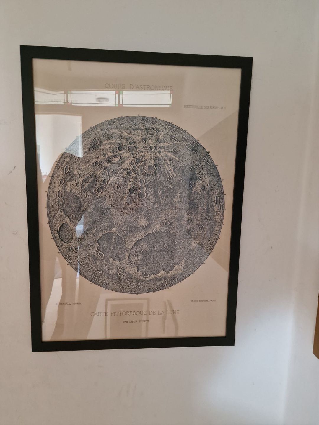 Customer photo review of Old Moon Illustration, 1888 by Leon Fenet - French Lunar Chart Lithograph