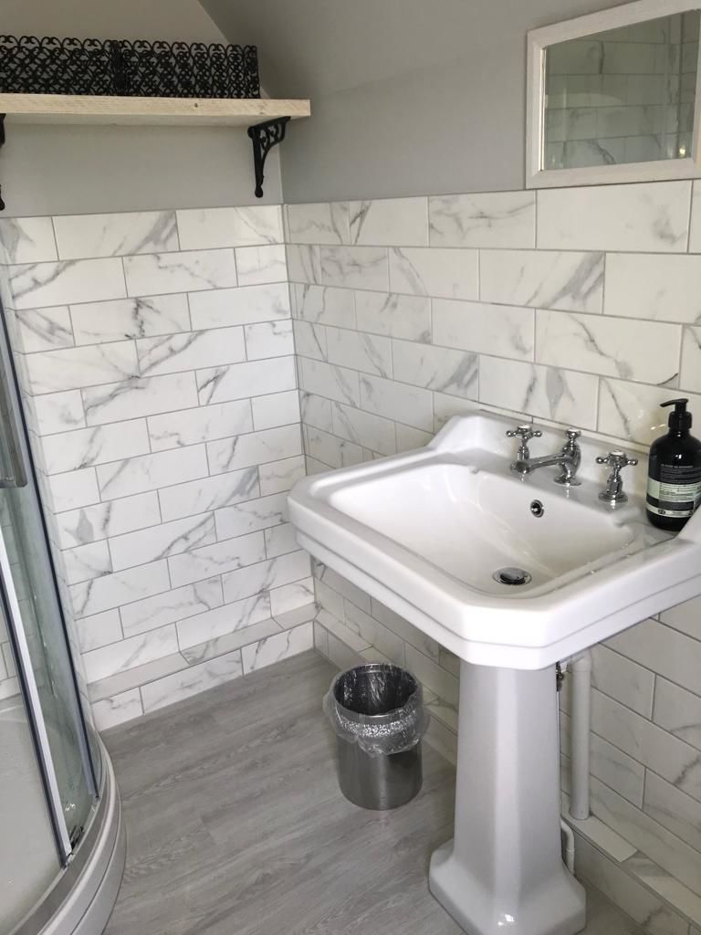 Customer photo review of 8 Inch Victorian Scroll Cast Iron Shelf Bracket