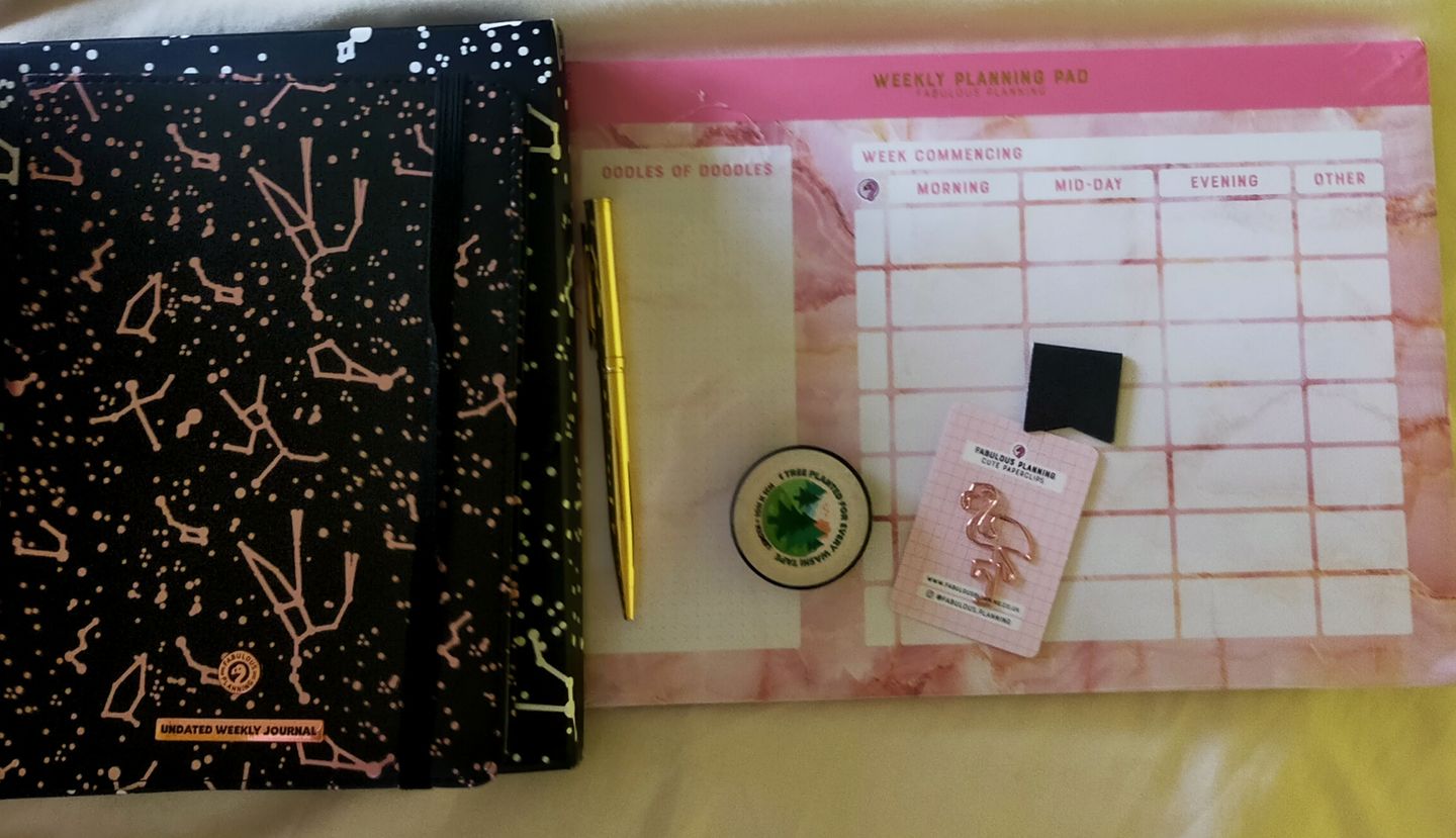 Customer photo review of Freebie A4 Yearly Planning Pad