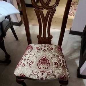 Customer photo review of Versailles Damask Brocade Chenille Woven Jacquard Fabric | 6 Colors