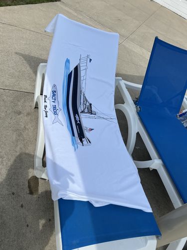 Customer photo review of Custom Boat Beach Towel