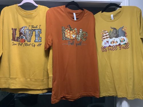 Customer photo review of Merry Spotted Christmas DTF Transfer