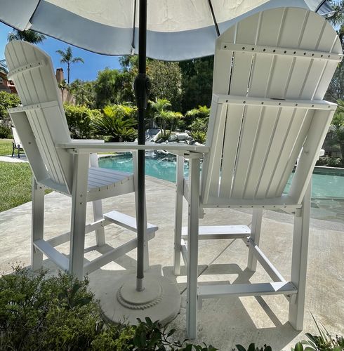 Customer photo review of DuraWeather Poly® Classic Counter Height Tete-a-tete