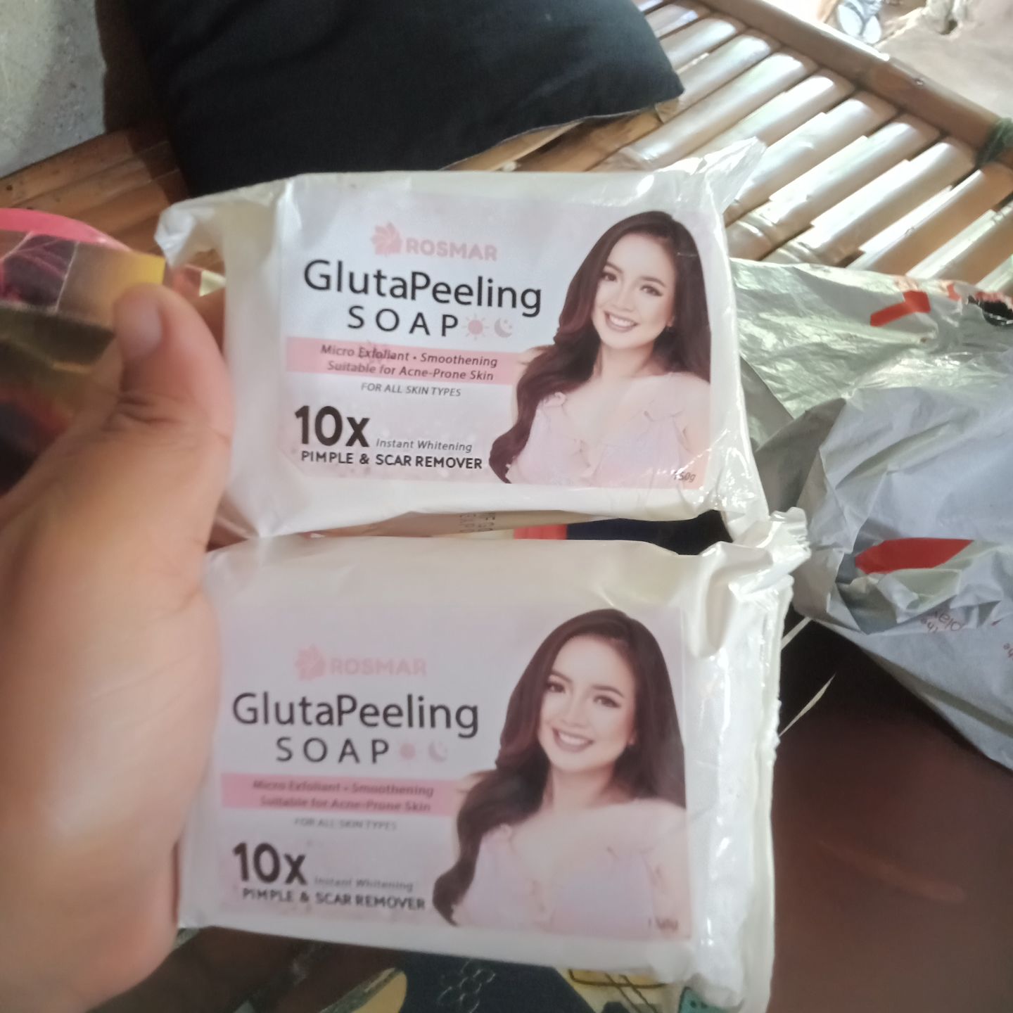 Customer photo review of Rosmar gluta peeling soap