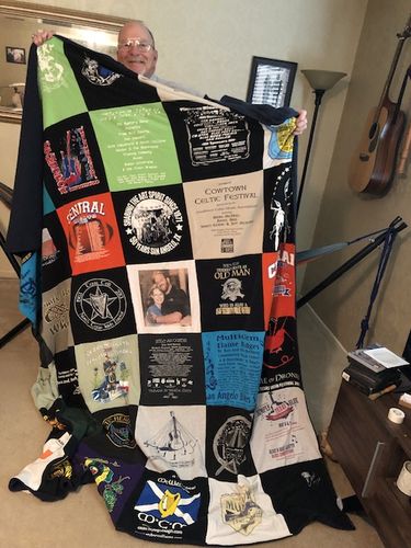 T-shirt quilt from angelo state university by Wrennah from TX