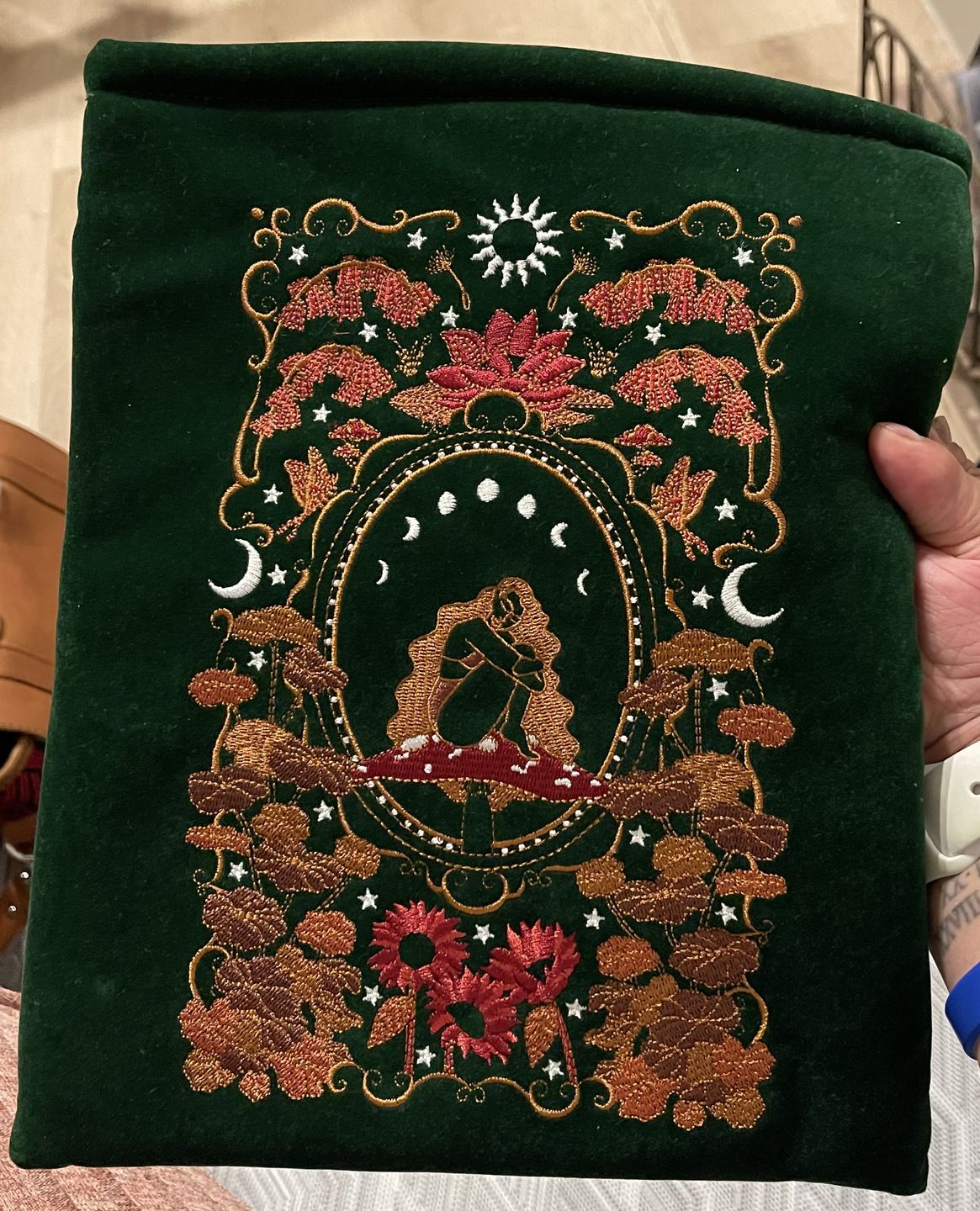 Customer photo review of Wonderland Book & iPad Sleeve