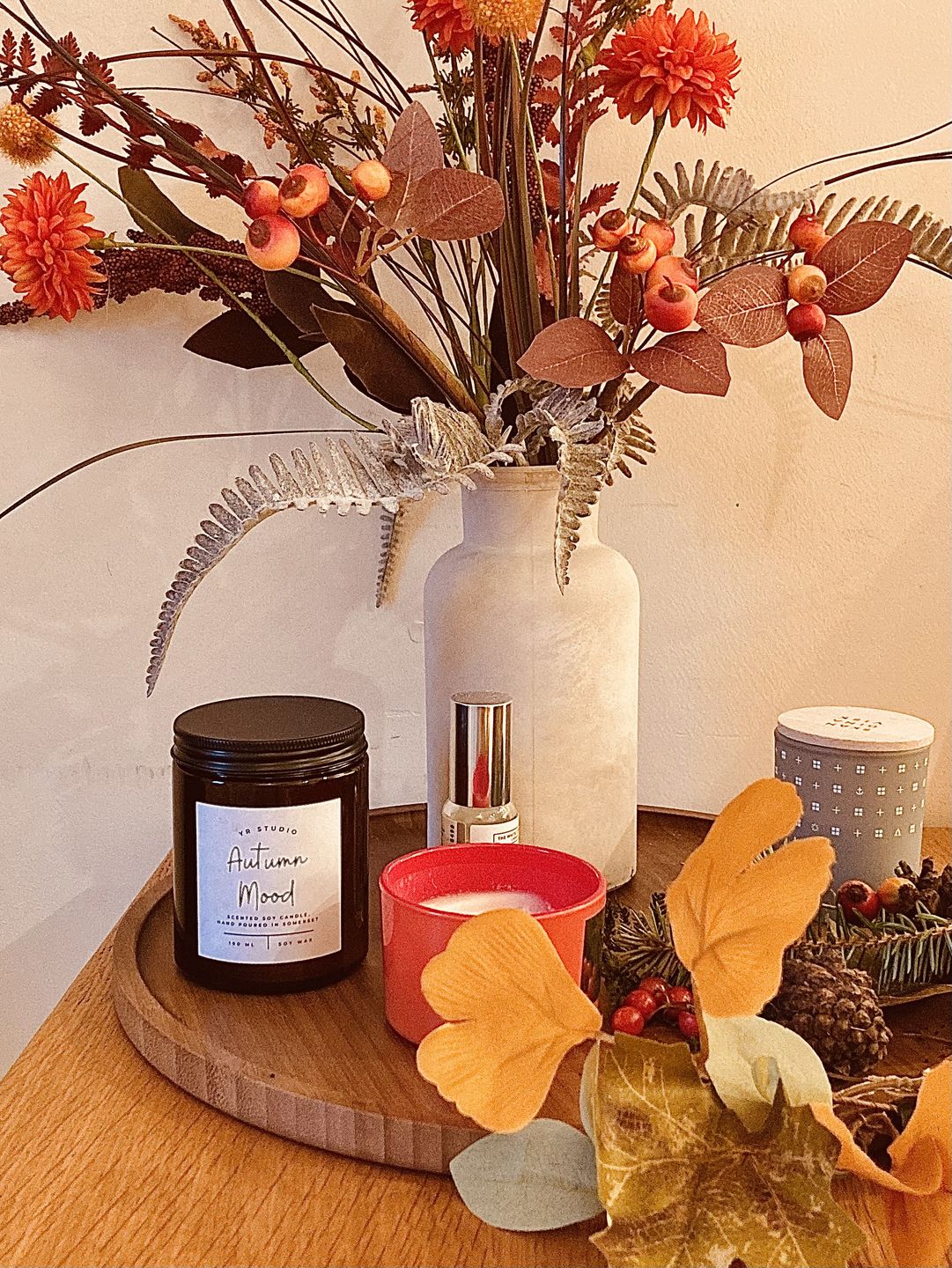 Customer photo review of "Autumn Mood" Buttery Pastry & Cognac Raisins - Soy Candle