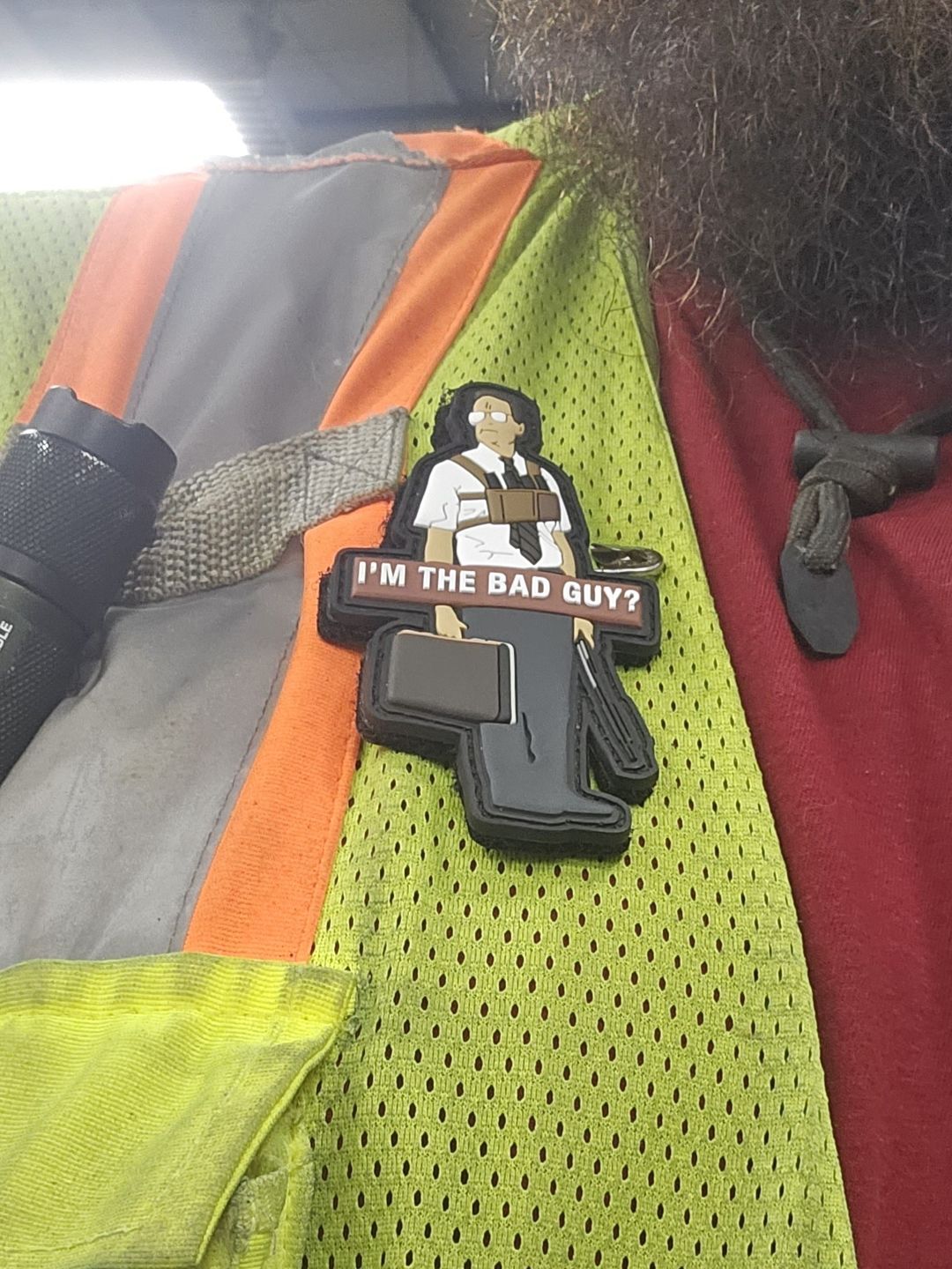 Customer photo review of Falling Down - Morale Patch