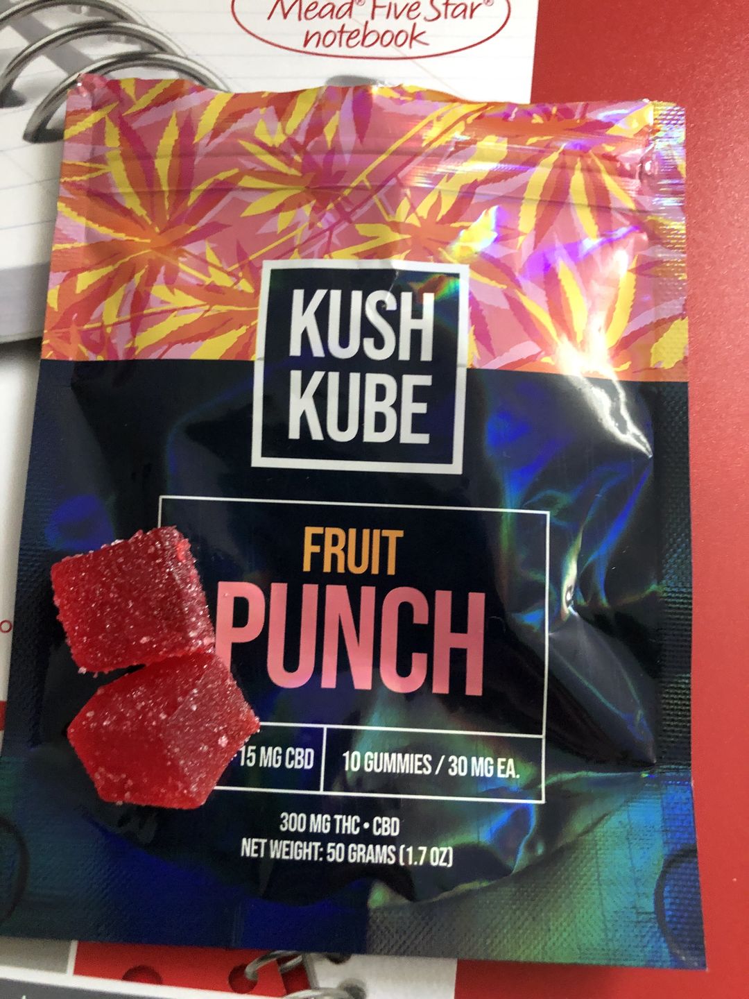 Customer photo review of Fruit Punch - 10 Gummy Pack