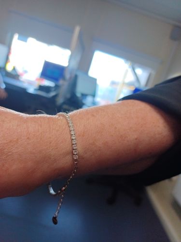 Customer photo review of Tennis Chain Bracelet in Gold