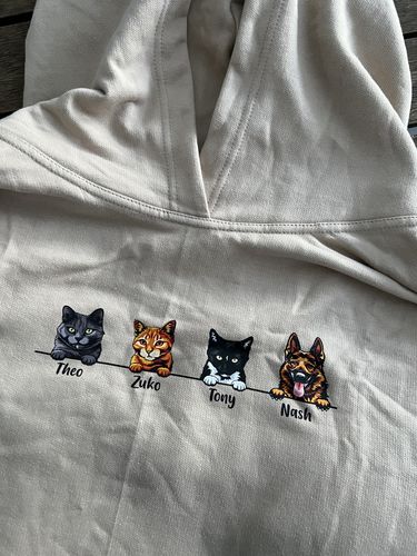 Customer photo review of ANIMATED PETS - HOODIE (Unisex)