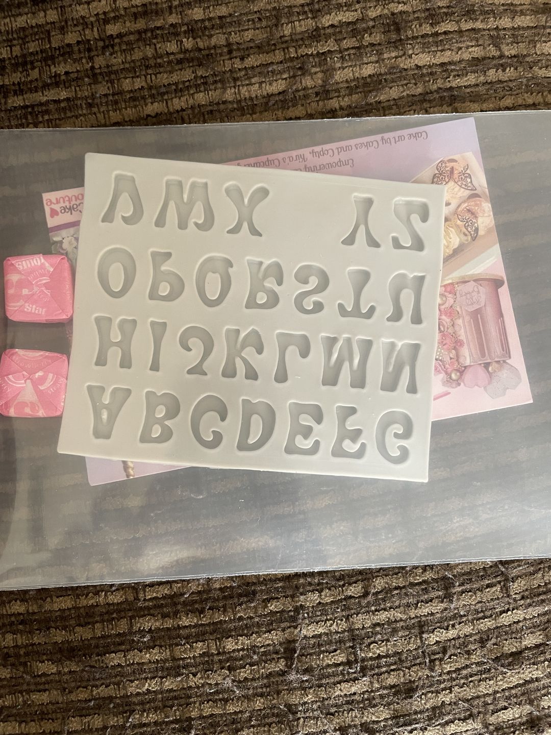 Customer photo review of Groovy Letter Mold