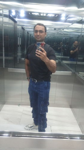 Customer photo review of Cargo Denim Jogg Pants