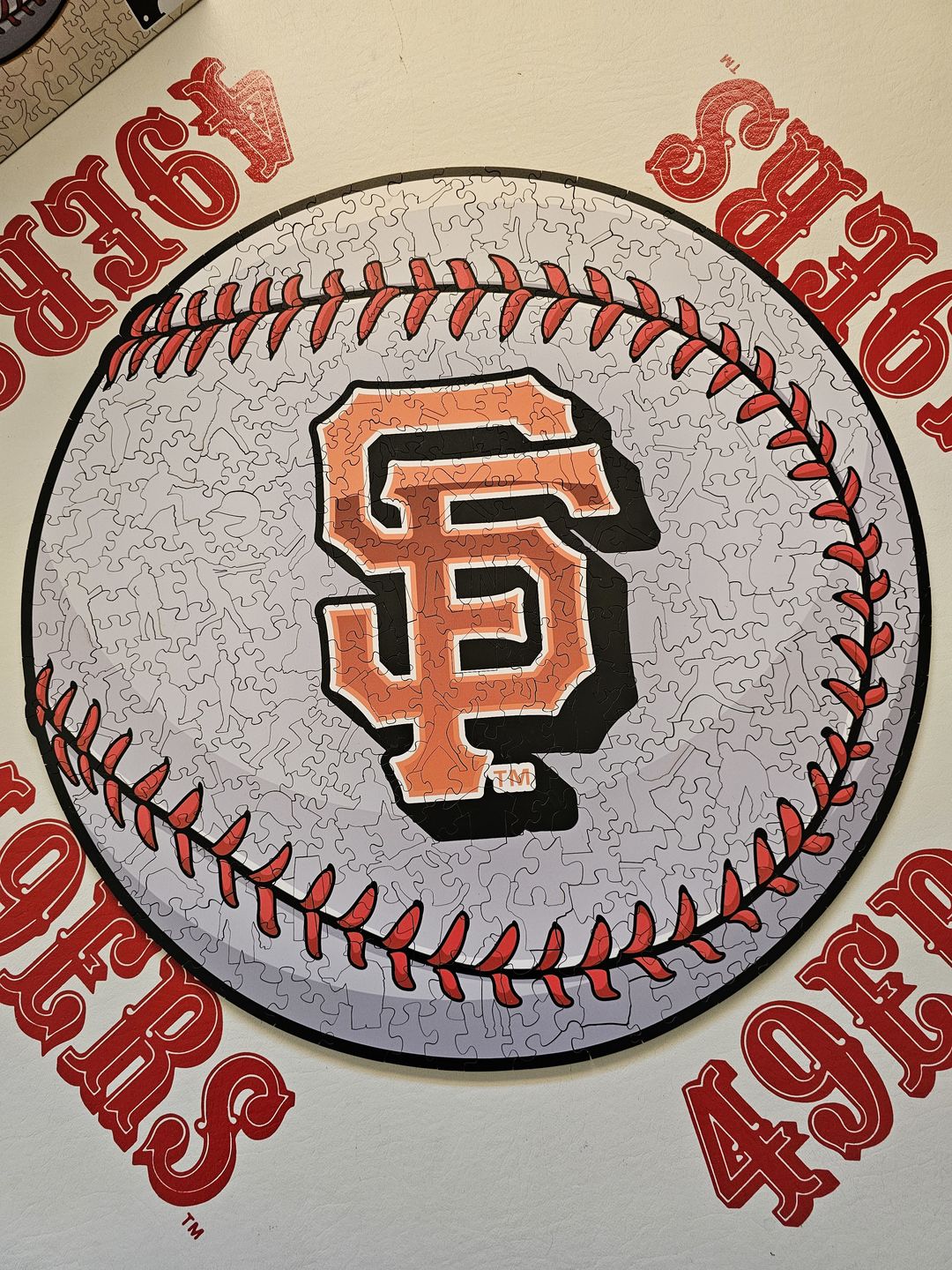 Customer photo review of San Francisco Giants® - Official Wooden Puzzle