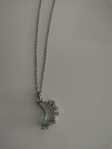 Customer photo review of Collier en pierre de lune