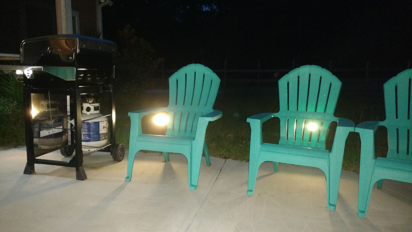Customer photo review of Warm White Solar Spotlights 20 LED For Garden