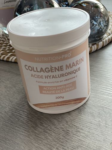 Customer photo review of COLLAGÈNE MARIN NATICOL® / ACIDE HYALURONIQUE (EN POUDRE) - 300G