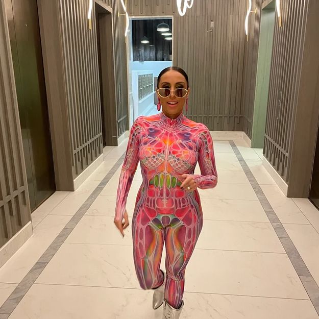 Customer photo review of Pink Morph Costume