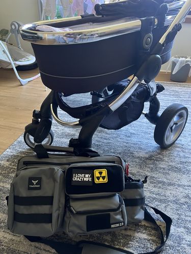Customer photo review of Tacpac 'Recon 2.0' Slate Grey Nappy Bag Set