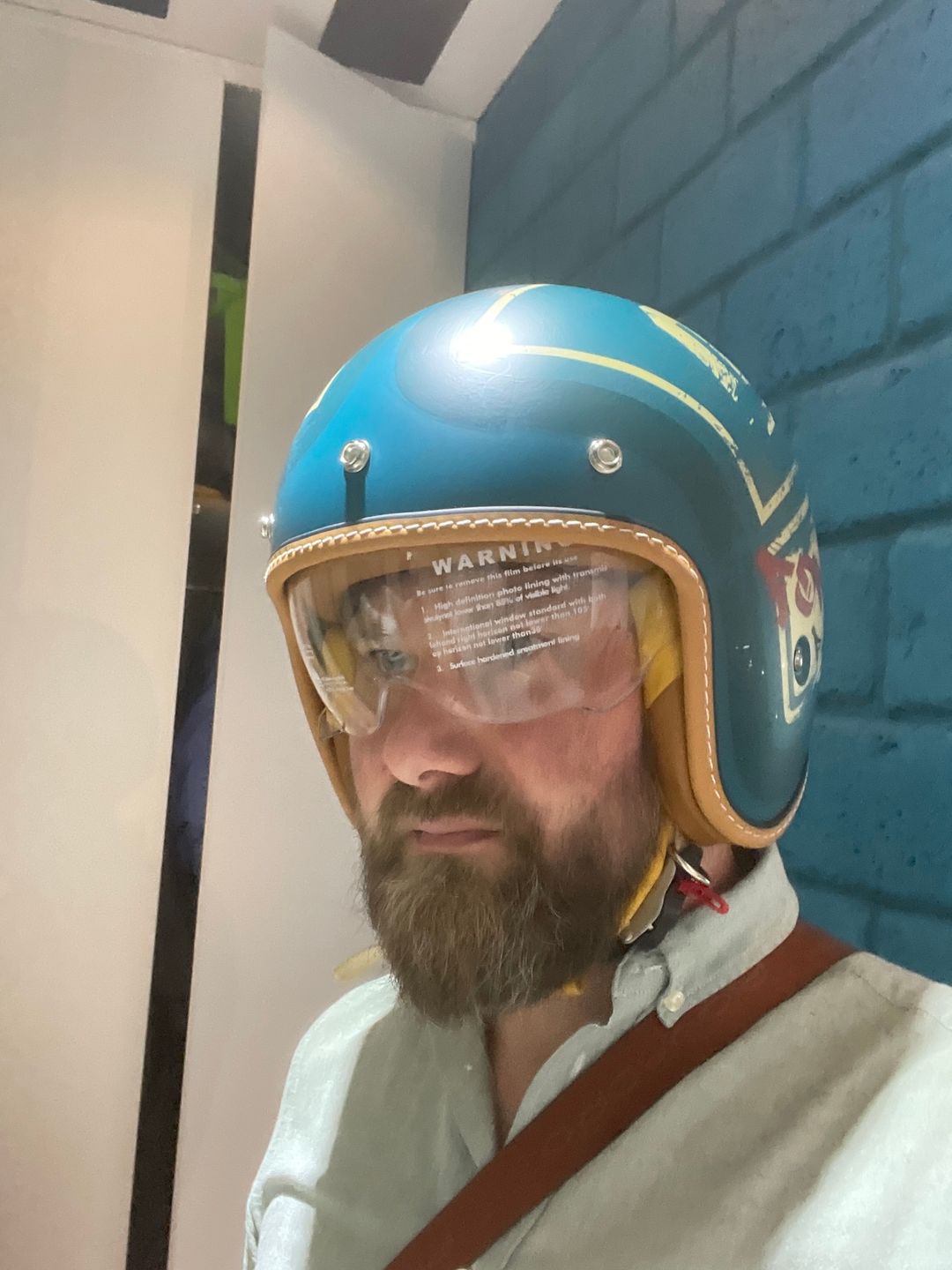 Customer photo review of Retro Motorcycle Open Helmet
