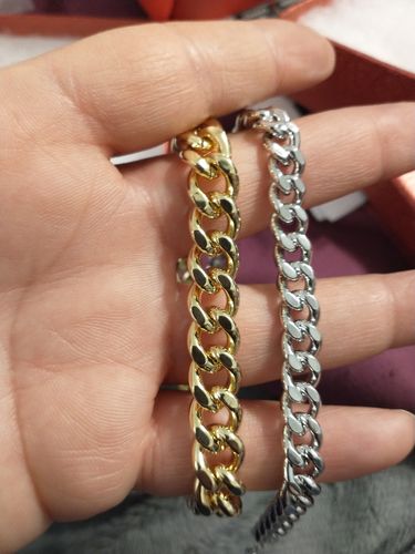 Customer photo review of Lightweight Curb Chain Bracelet 9mm