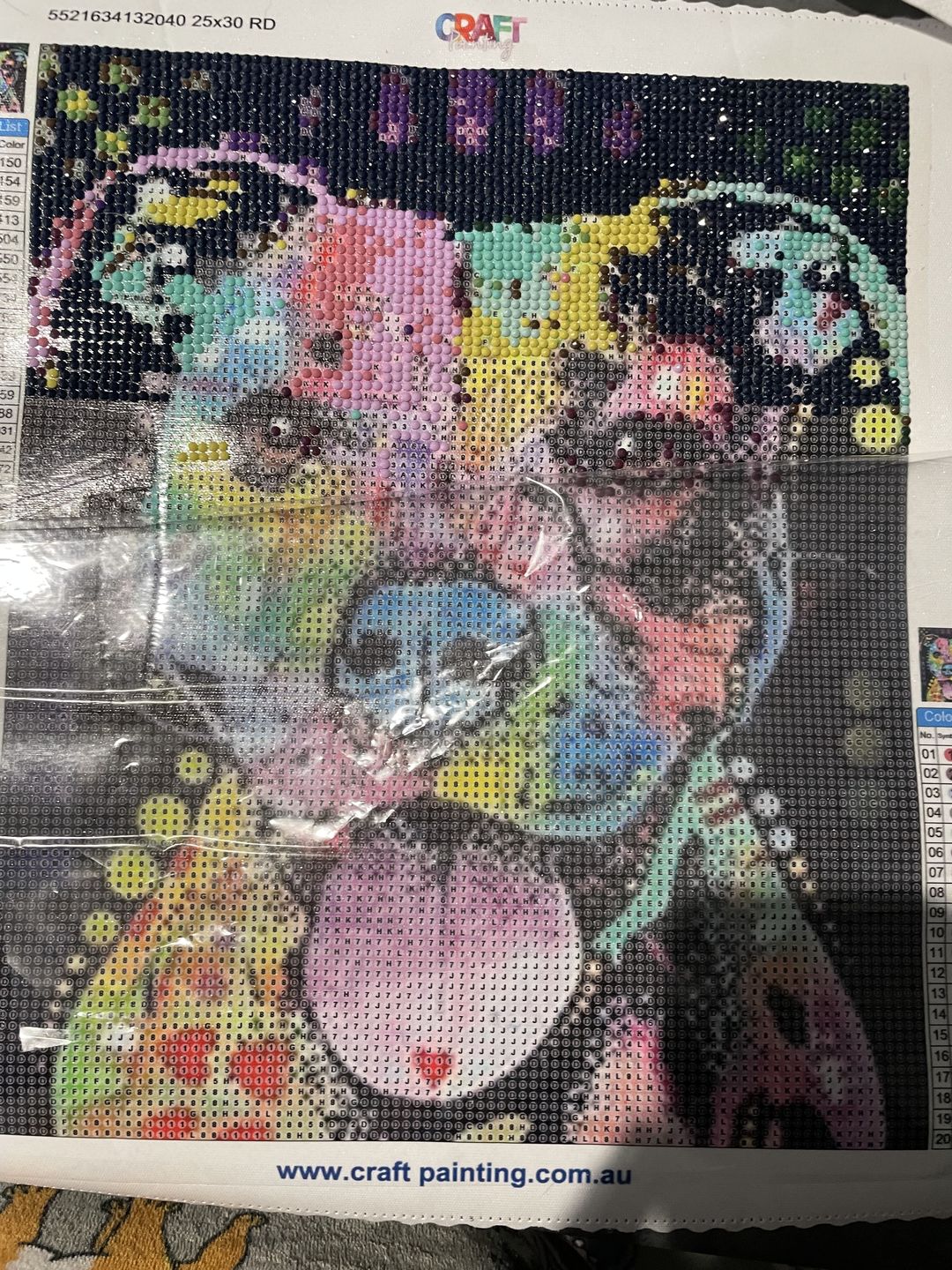 Customer photo review of Special Colorful Dog Full Drill - 5D Diy Full Square Diamond Painting Kits VM9826