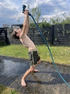 Customer photo review of Swim Trunks | UPF 40+ Recycled - Fog
