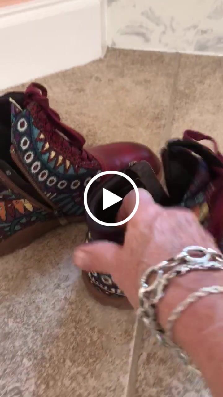 Customer video review of Leather Handmade Comfortable Walking Boots