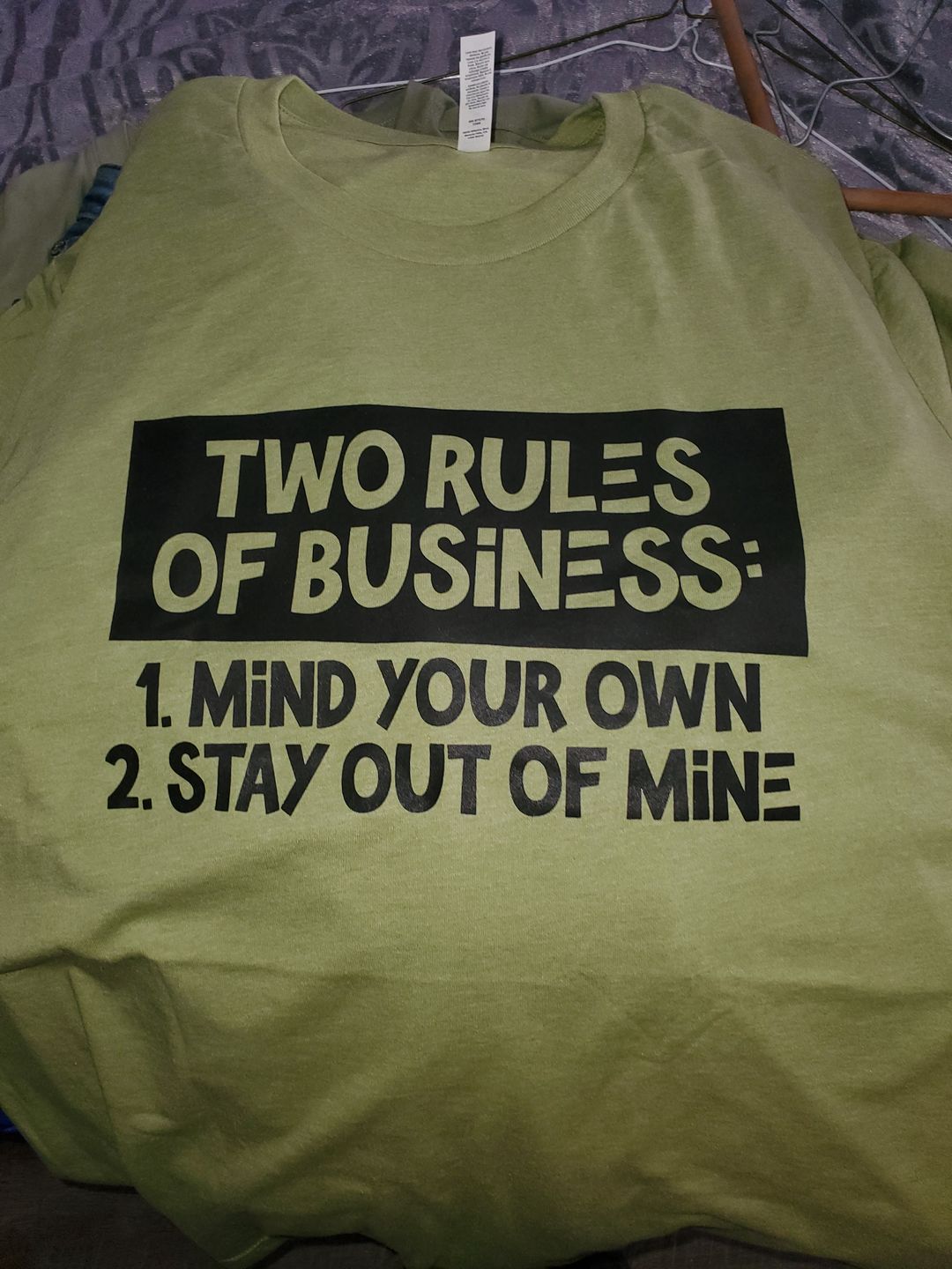 Customer photo review of Two Rules of Business