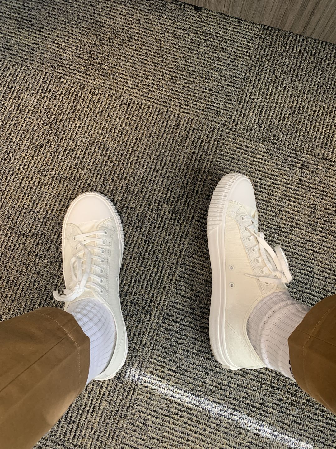 Customer photo review of Sea Salt Center Lo Top | Unisex Canvas Sneaker