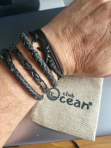 Customer photo review of "Shark" tracking bracelet