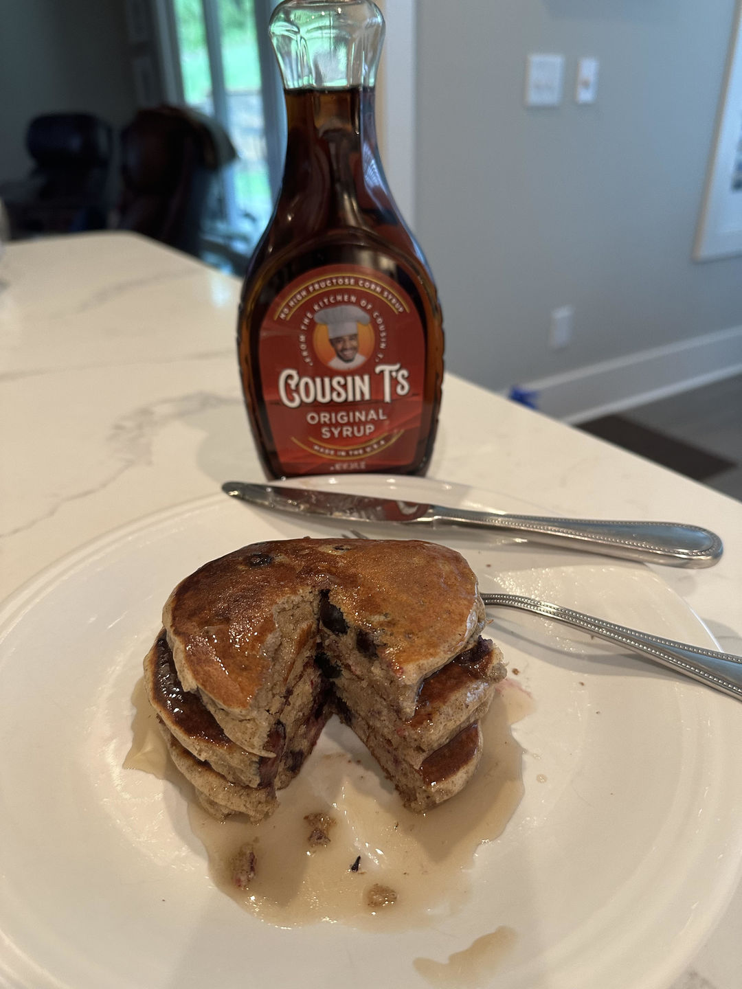 Customer photo review of Cousin T's Buckwheat Gourmet Pancake Mix (2 Pack)