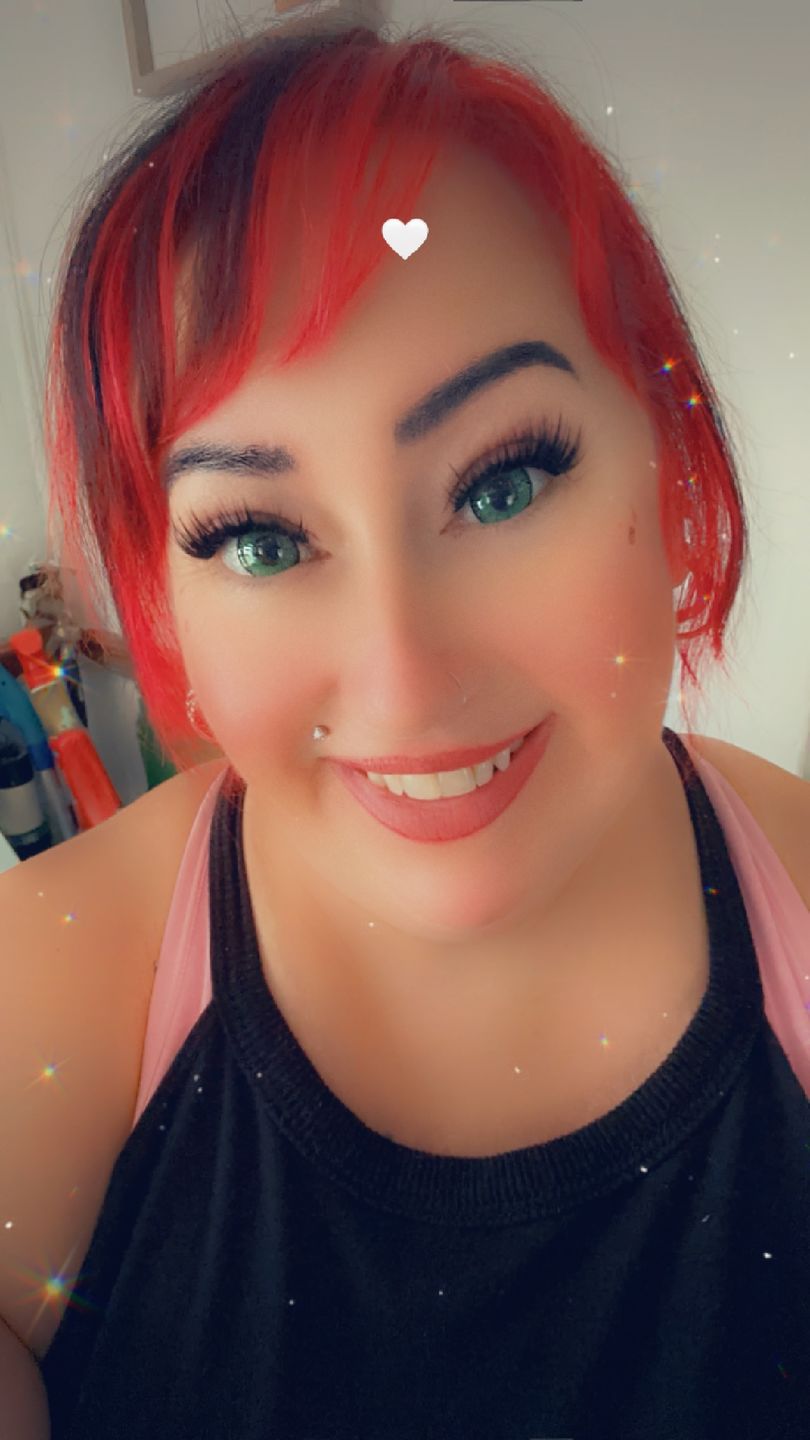 Customer photo review of Vega Bright Forest Green Prescription Colored Contact Lenses
