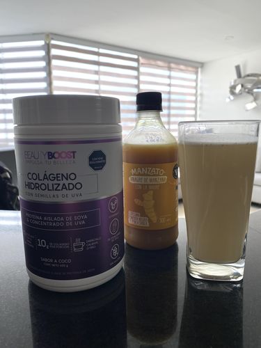 Customer photo review of COLÁGENO HIDROLIZADO CON VITAMINA C, D3, BIOTINA Y SEMILLAS DE UVA