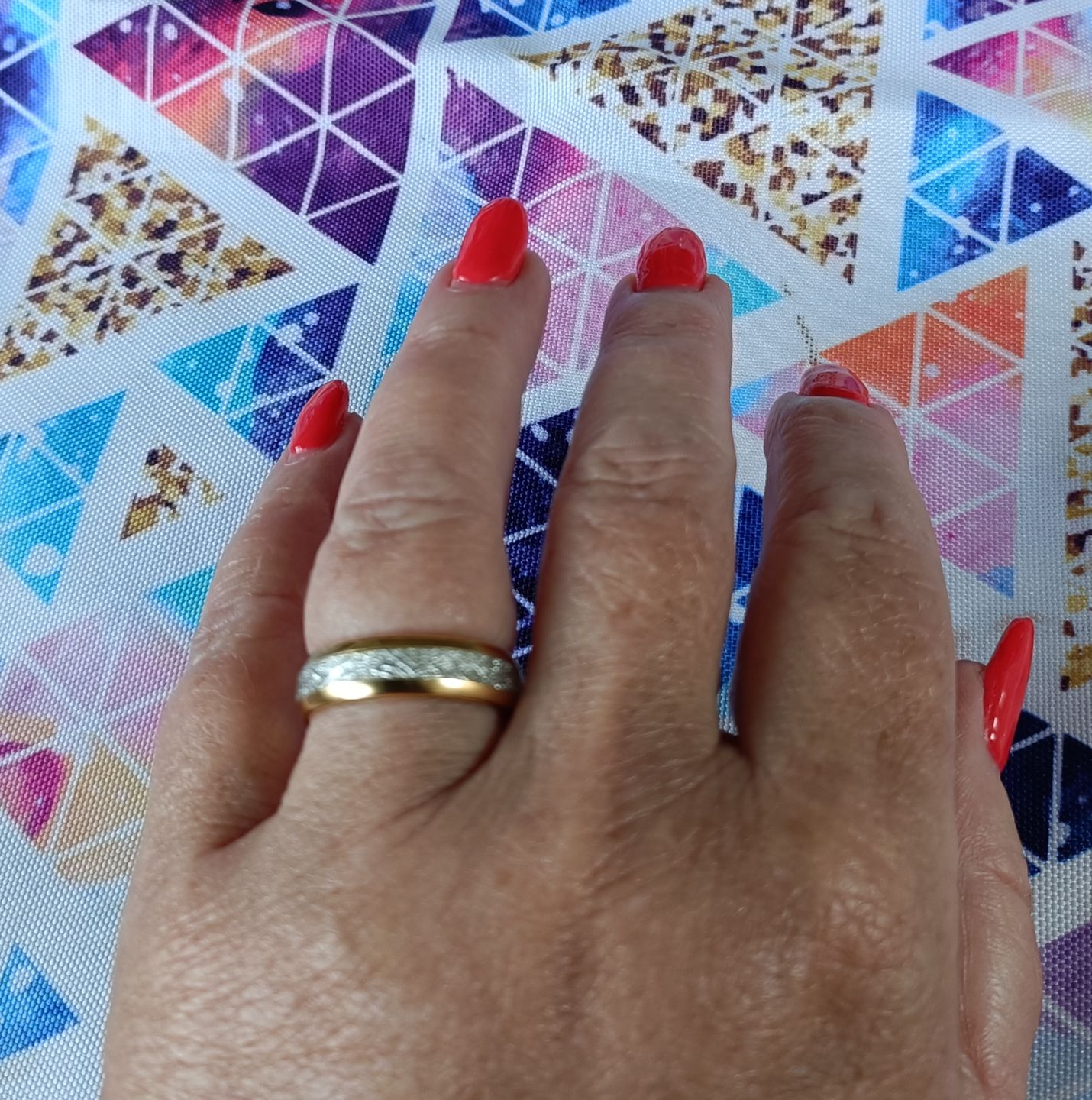 Customer photo review of The Golden Steel 6mm Wonder Ring
